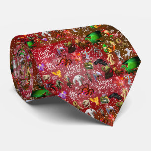 P is for Phoenix Christmas Tie(cran.) Tie