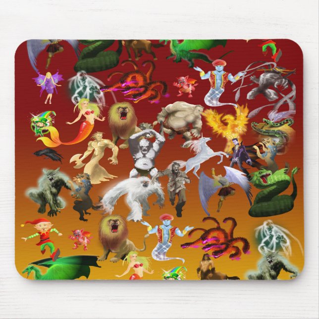 P is for Phoenix Mouse Pad(Gold) Mat (Front)