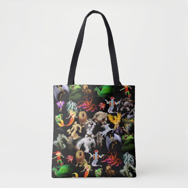P is for Phoenix Tote Bag(Black) Bag (Front)