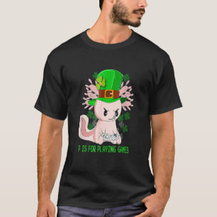 P Is For Playing Video Games Boys St Patricks Day  T-Shirt