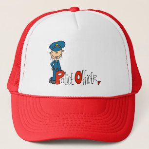 P is for Police Officer Trucker Hat
