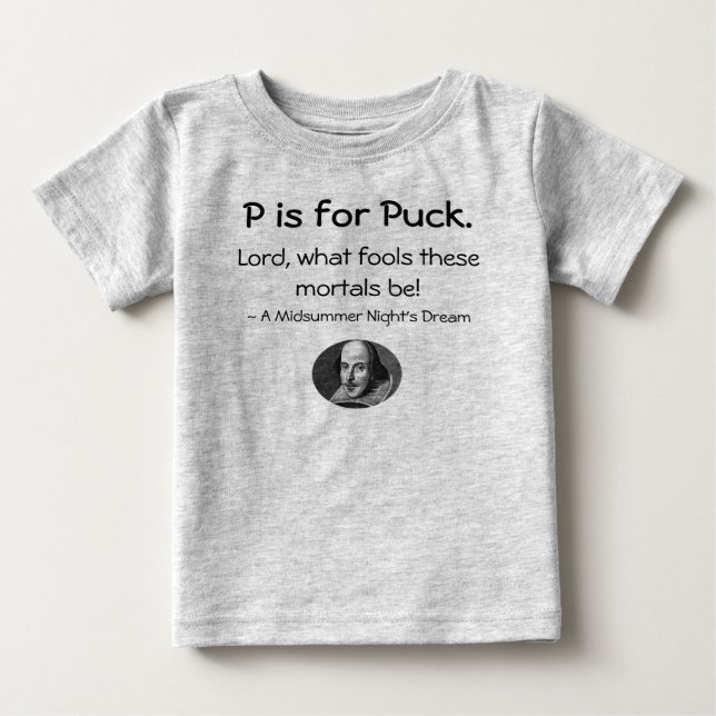 P is for Puck • A Little Shakespeare Shirt (Front)