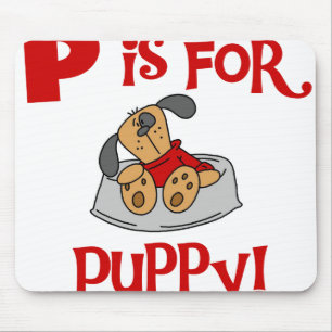 P is for Puppy Mouse Mat