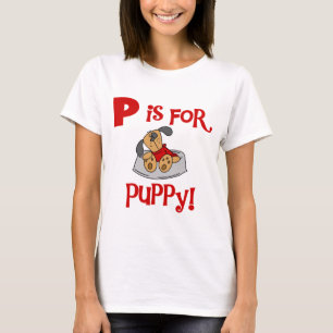P is for Puppy Tshirts and Gifts