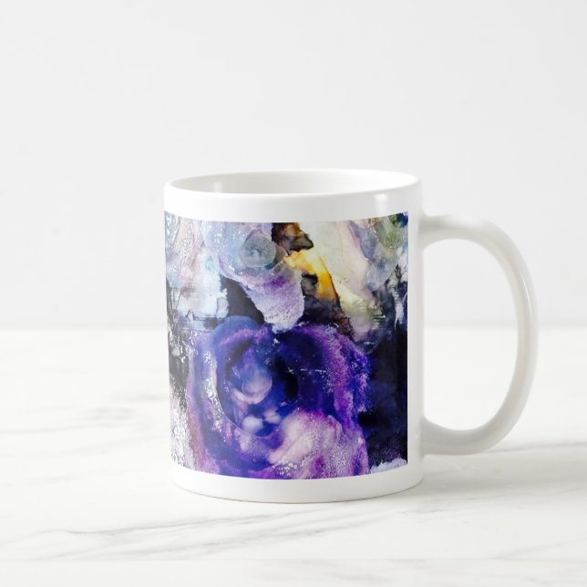 P is for Purple alphabet art mug (Right)