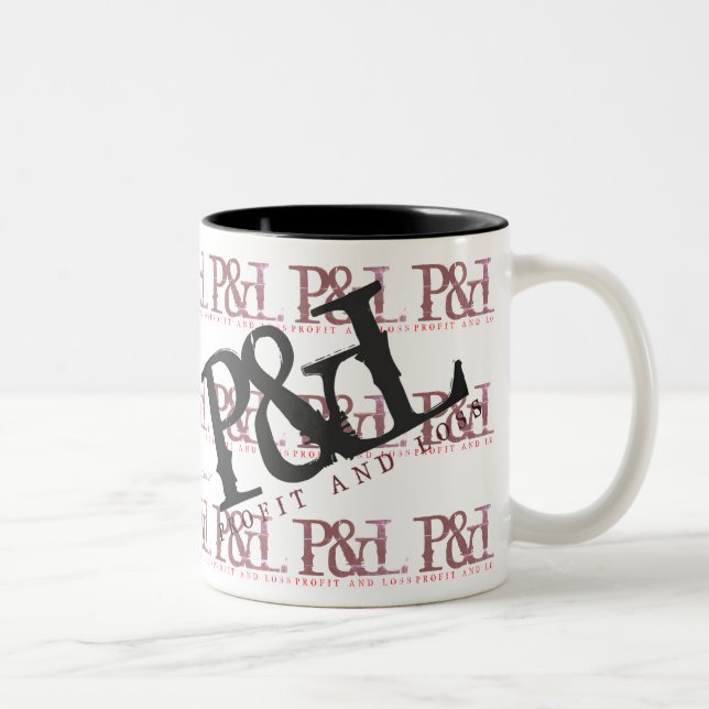 "P&L" Two-Tone COFFEE MUG (Right)