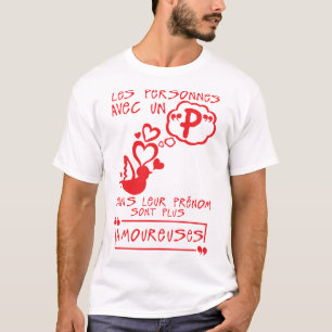 p_lover_prenom_quote_person_letter T-Shirt