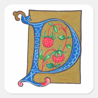 P - MINIATURE SQUARE STICKER