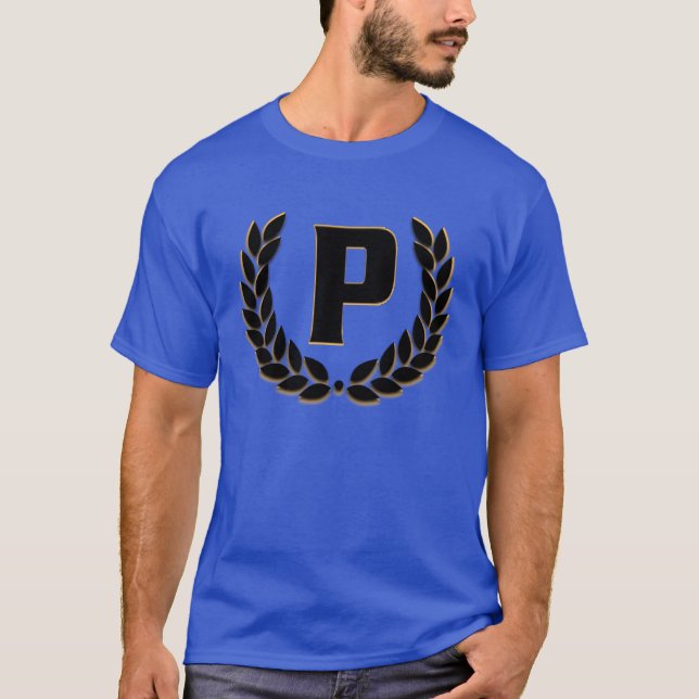 P Monogram Olive Branch Cool T-Shirt (Front)