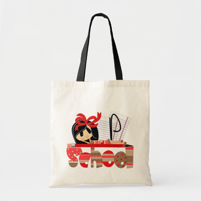 P Monogram School Budget Tote Bag (Front)