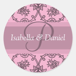 P Monograms For Wedding Invitation Seals