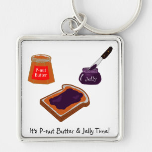 P-nut Butter & Jelly Time Keychain