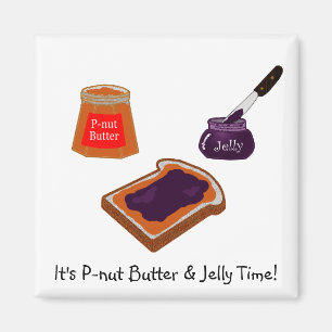 P-nut Butter & Jelly Time Magnet