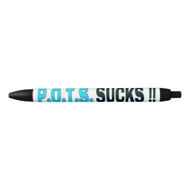 P.O.T.S. SUCKS BLACK INK PEN (Front)