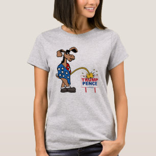 P ON TRUMP PENCE -- Anti-Trump Design - - Politica T-Shirt