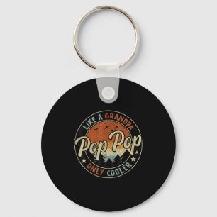 P P Like A Grandpa Only Cooler Vintage Retro Fathe Key Ring