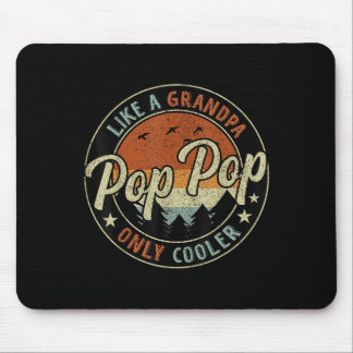 P P Like A Grandpa Only Cooler Vintage Retro Fathe Mouse Mat