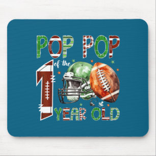 P P Of The 1 Year Old Football Lover 1st Birthday Mouse Mat