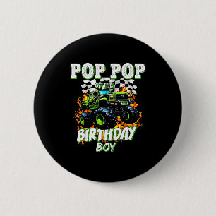 P P Of The Birthday Boy Monster Truck Birthday Kid 6 Cm Round Badge