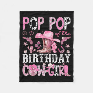 P P Of The Birthday Cow-girl Nk Disco Rodeo P P Fleece Blanket