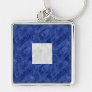 P Papa Watercolor Nautical Signal Maritime Flag Key Ring