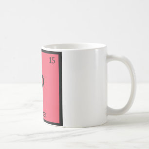 P - Pepper Vegetable Chemistry Periodic Table Coffee Mug