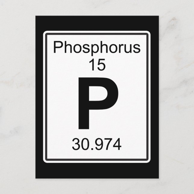 P - Phosphorus Postcard (Front)