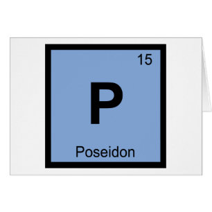 P - Poseidon God Chemistry Periodic Table Symbol