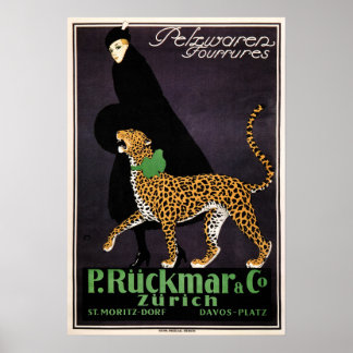 P Ruckmar & Co. 1910 Women Clothing Fashion Store Poster