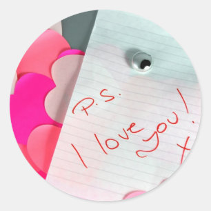 p.s. I Love You! Classic Round Sticker