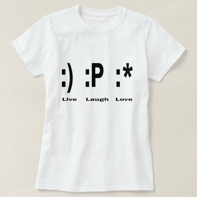 :) :P :* T-Shirt (Design Front)