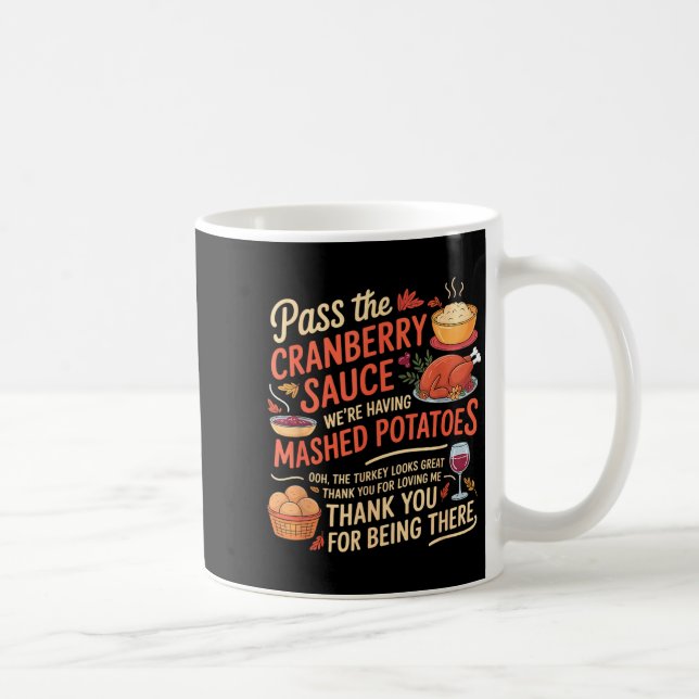 P The Cranberry Sauce Funny Thanksgiving  Coffee Mug (Right)