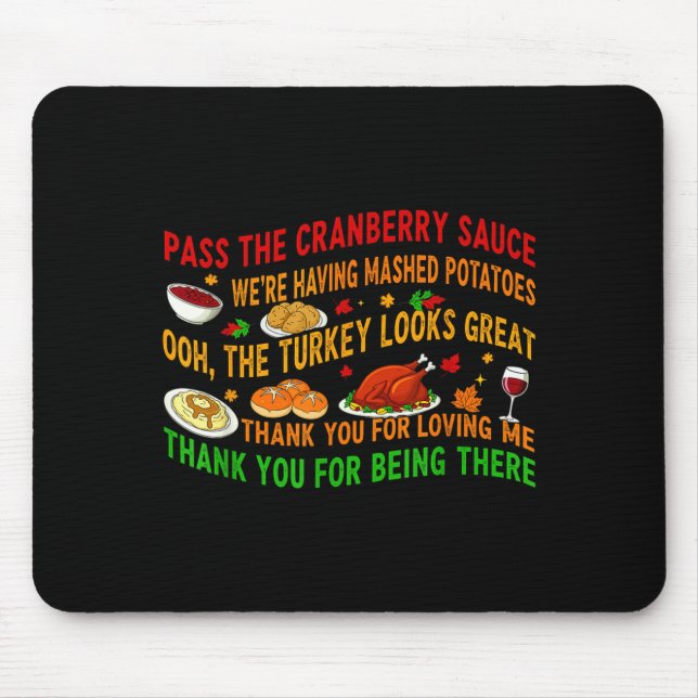 P The Cranberry Sauce Mashed Potatoes  Mouse Mat (Front)
