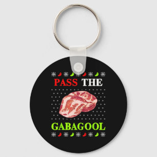 P The Gabagool Tacky Ugly Christmas For Men Women Key Ring