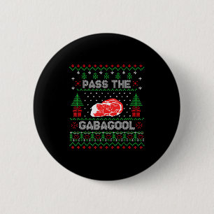 P The Gabagool Tacky Ugly Christmas Sweater For Me 6 Cm Round Badge