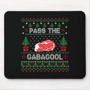 P The Gabagool Tacky Ugly Christmas Sweater For Me Mouse Mat