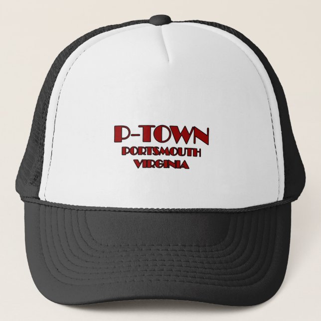 P-Town Portsmouth Virginia Logo Trucker Hat (Front)