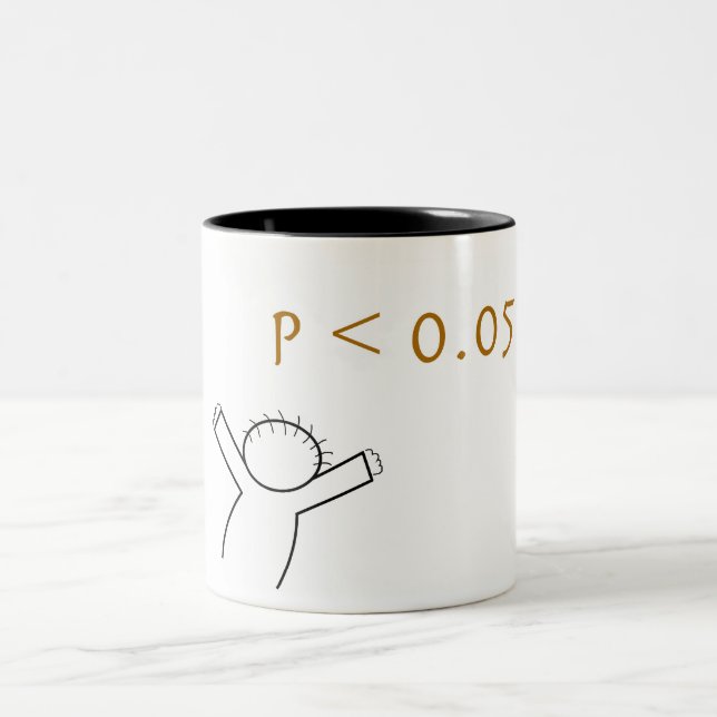 P-value mug for statisticians (Center)