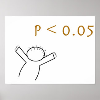 P-value poster for statisticians