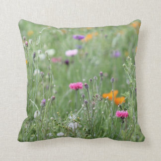 © P Wherrell Pretty wild flower meadow field Cushion
