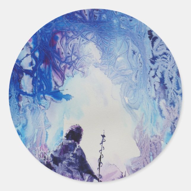 © P Wherrell Special light spiritual landscape Classic Round Sticker (Front)