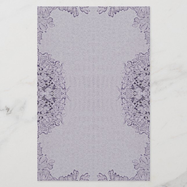 © P Wherrell Stylish photograph lilac flowers Stationery (Front)
