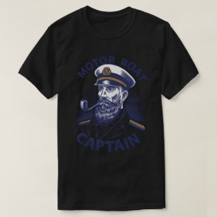 PA12 Funny Motor Boat Captain Funny Boat Classic T-Shirt