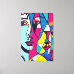 PA_003 Abstract Pop Art Canvas Print<br><div class="desc">Brighten up your room with a Portrait Abstract Pop Art Canvas Print.</div>