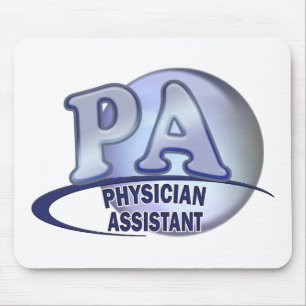PA BLUE LOGO PHYSICIAN ASSISTANT MOUSE MAT