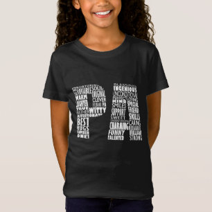Pa Dad Grandpa Word Cloud Father's Day Gift T-Shirt