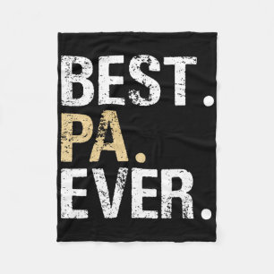 Pa Gift From Granddaughter Grandson Best Pa Fleece Blanket
