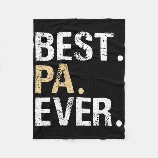 Pa Gift From Granddaughter Grandson Best Pa Fleece Blanket