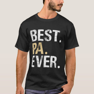 Pa Gift From Granddaughter Grandson Best Pa  T-Shirt