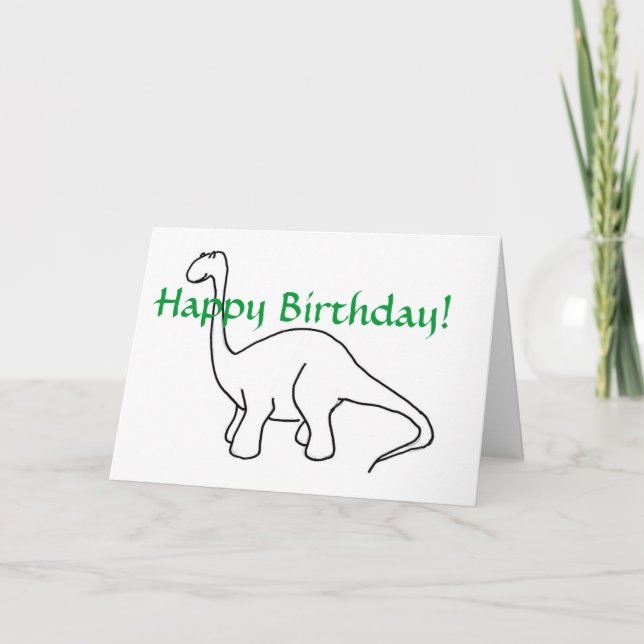 PA- Happy Birthday! Dinosaur Card (Front)